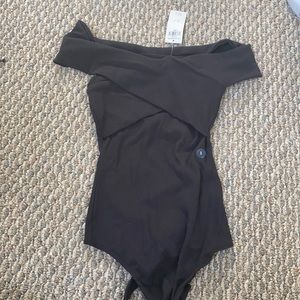 Off the shoulder body suit